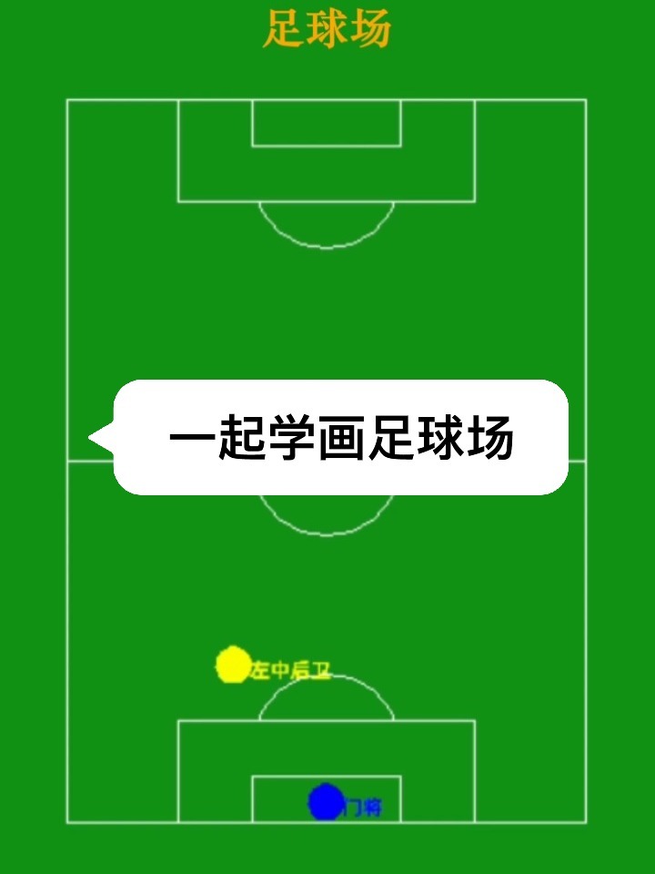 一起学画足球场