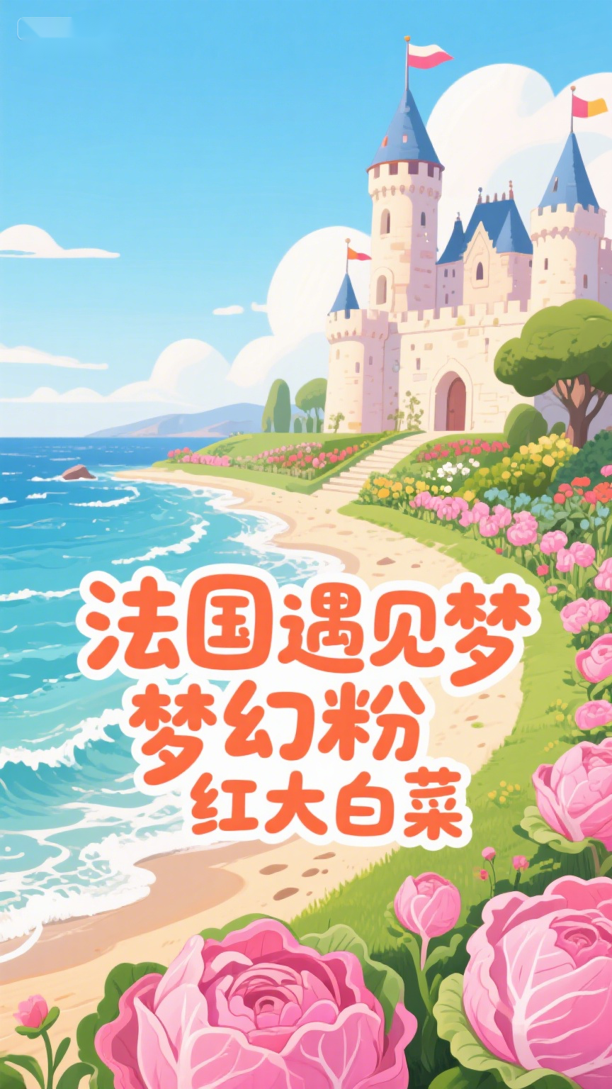 法国遇见梦幻粉红大白菜