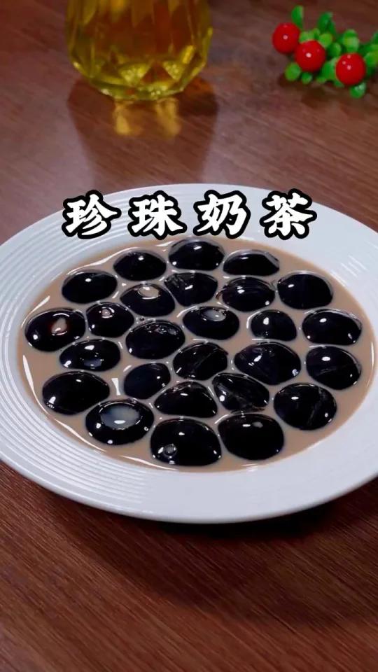 原来自己在家做的珍珠奶茶这么简单,超大的珍珠,一口一个是真的好喝