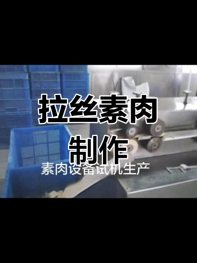 植物蛋白肉膨化机与拉丝素肉的原理