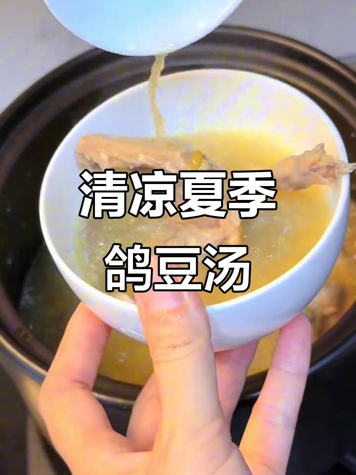 夏日必备，鸽子绿豆汤清爽又养颜，简单易学！