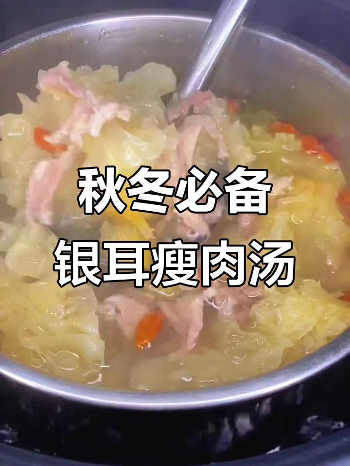 秋季润燥银耳瘦肉汤,滋补养生又美味