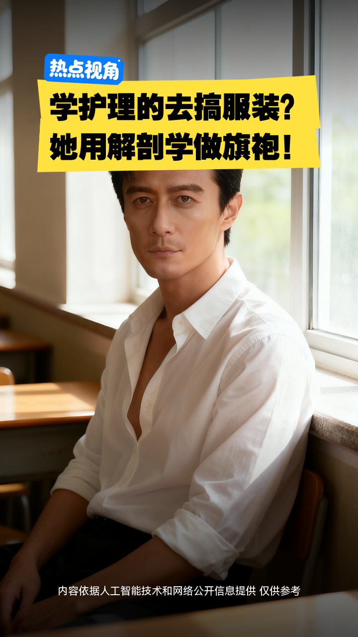 学护理的去搞服装?她用解剖学做旗袍!