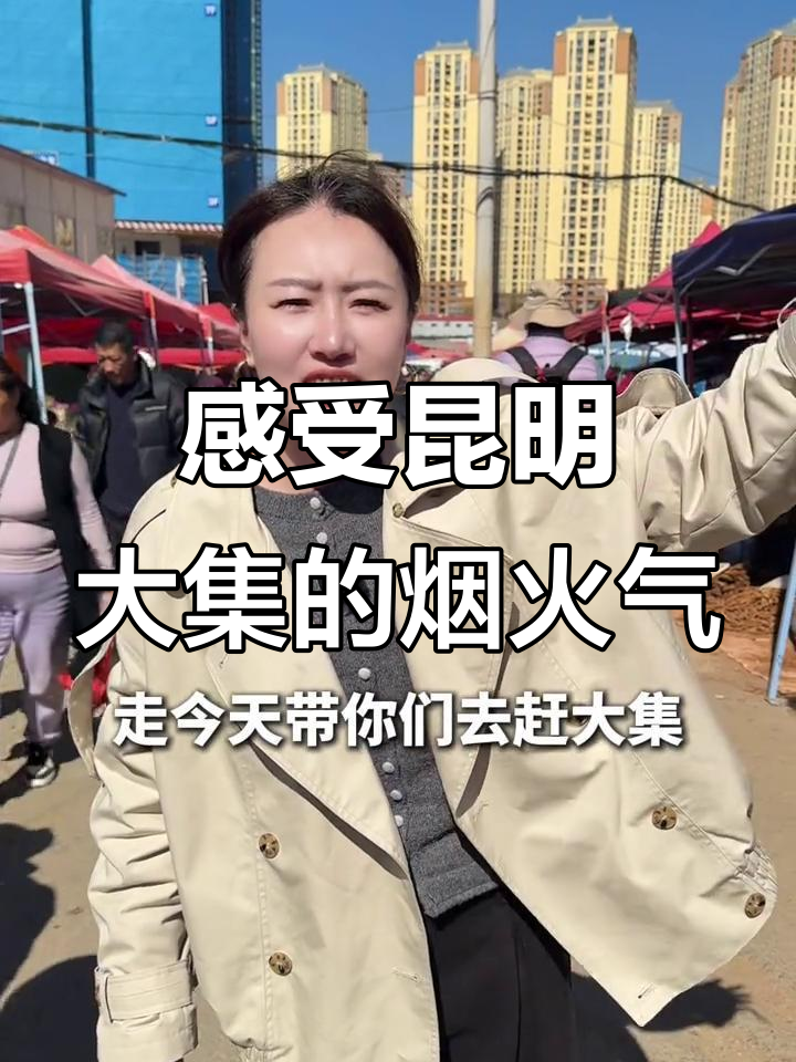 昆明大集年味十足,草莓、糍粑和鱼腥草都来啦!