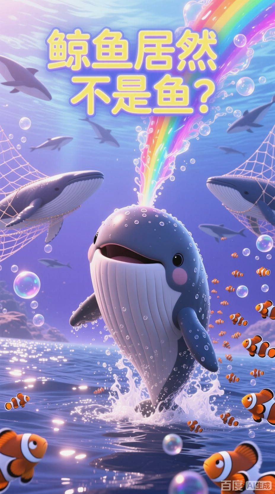 鲸鱼不是鱼，是哺乳动物！