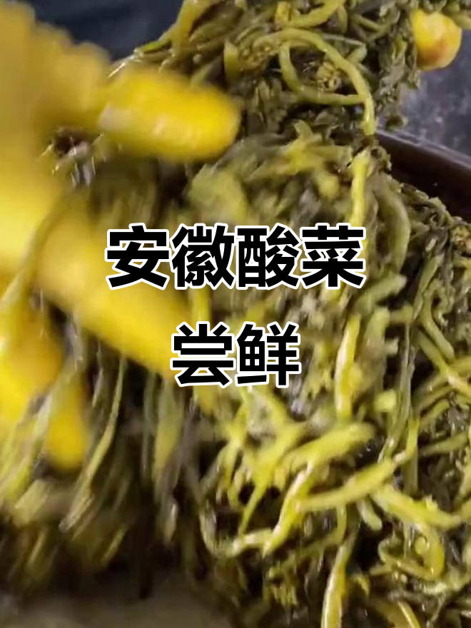 安徽特产酸菜,九十天腌制美味下饭