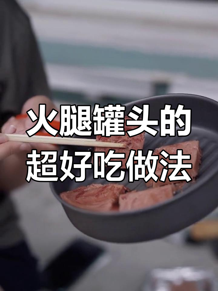 户外必备!火腿猪肉罐头多种吃法,煎烤更美味