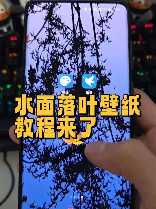 水面落叶壁纸教程来了