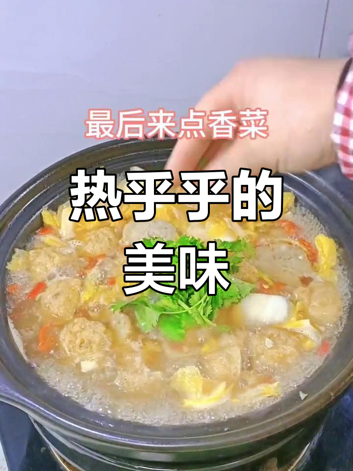 寒冷的季节,一锅热腾腾的白菜肉丸煲,温暖又美味!
