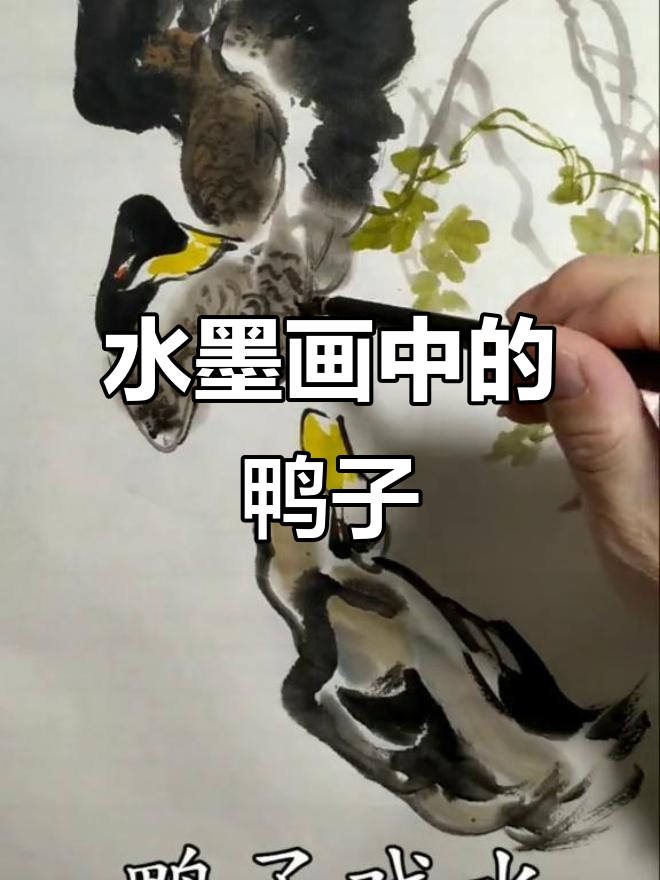 春江水暖鸭先知，中国画与简笔画的水墨魅力