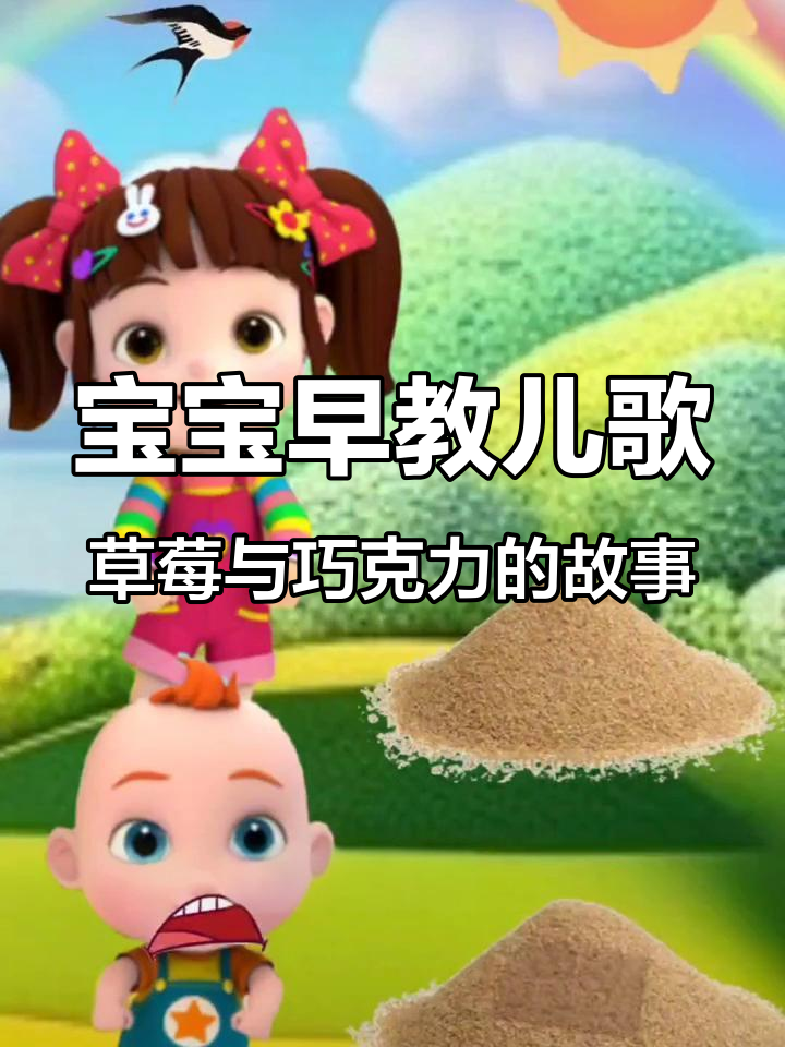 宝贝jojo的草莓巧克力成长记，儿歌动画带你一起浇浇水