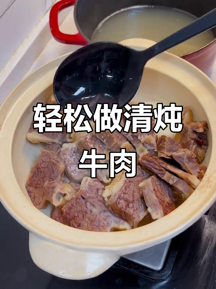 清炖牛肉,简单又美味!雪花牛肋条搭配香料和萝卜