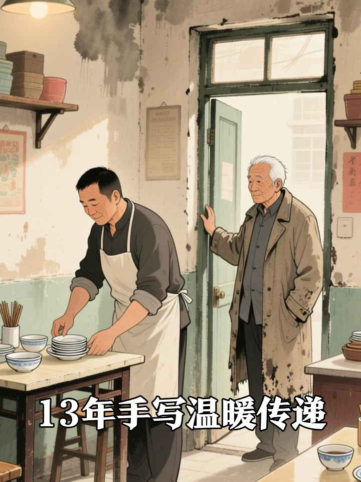 13年手写温暖：一碗饺子里的千份爱心