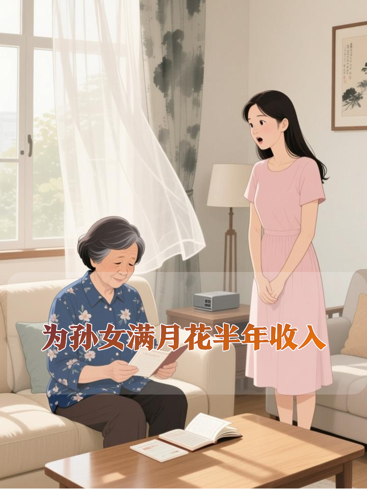 花了自己大半年收入,也要给孙女办满月酒