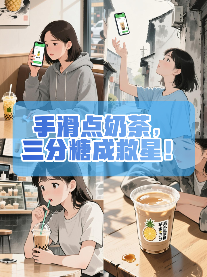 误点奶茶无法退,三分糖甜度救场记!