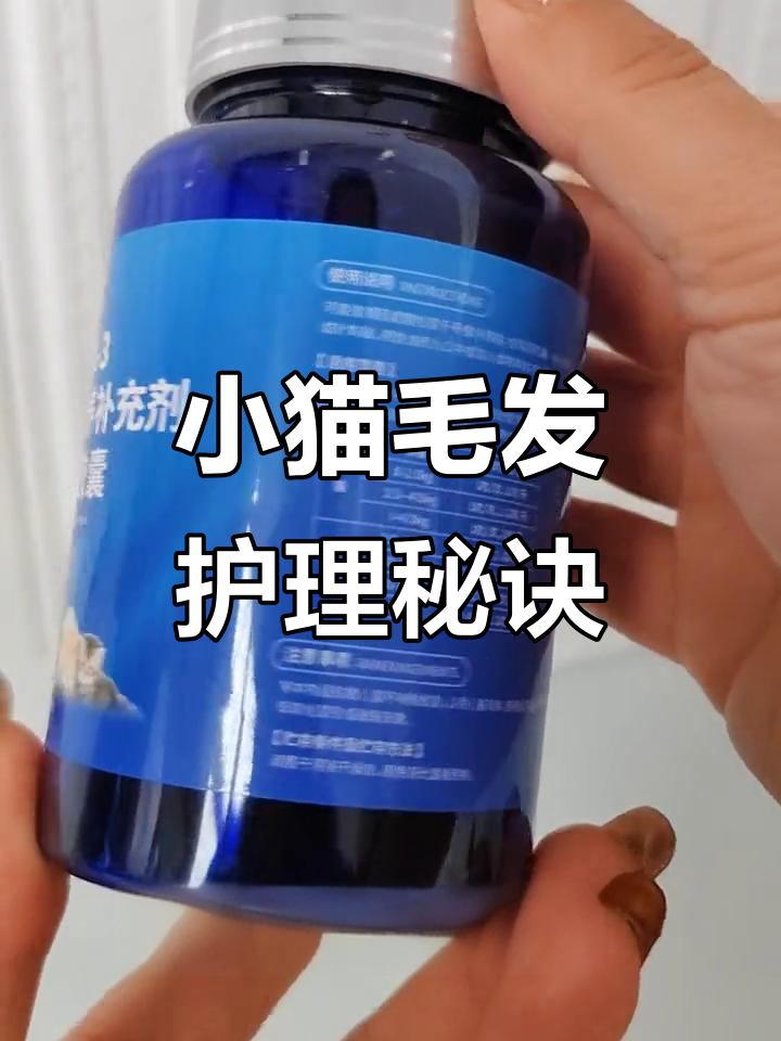 猫咪掉皮屑?试试这款鱼油软胶囊,毛发养护更健康