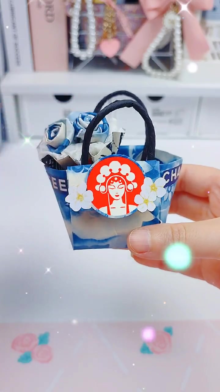 用奶茶包装袋做了四种国风小物,你喜欢哪种呢