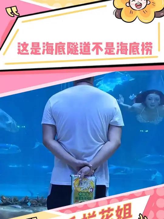 保安大哥 让我来助你们 美人鱼表演 酸菜鱼 海洋馆里的显眼包 西安华夏文旅海洋公园
