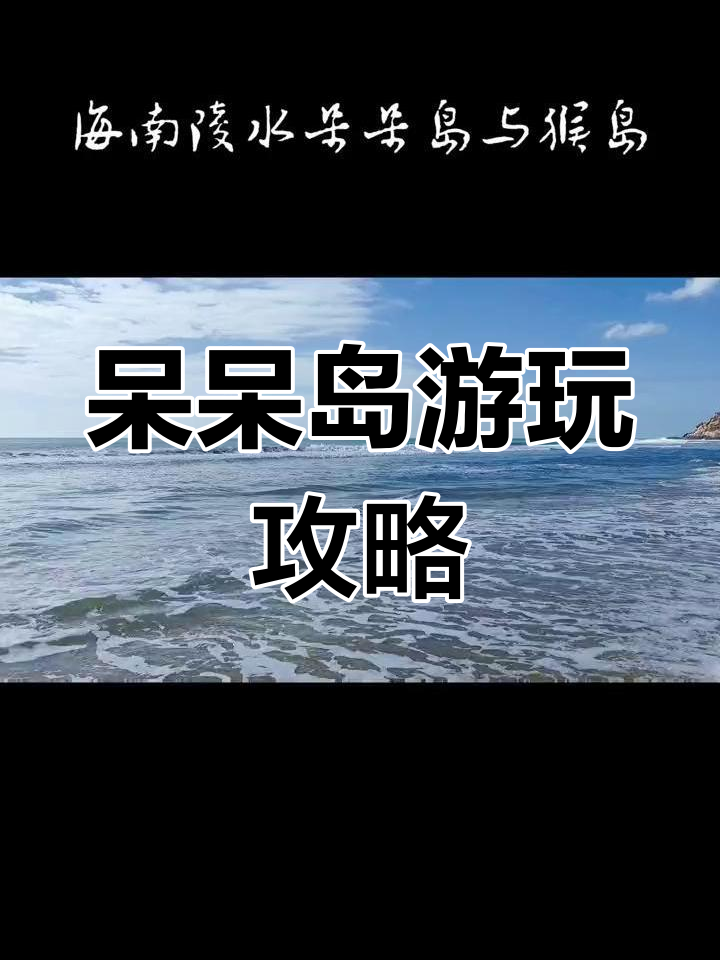 海南陵水呆呆岛:浪漫沙滩与猴岛的完美之旅