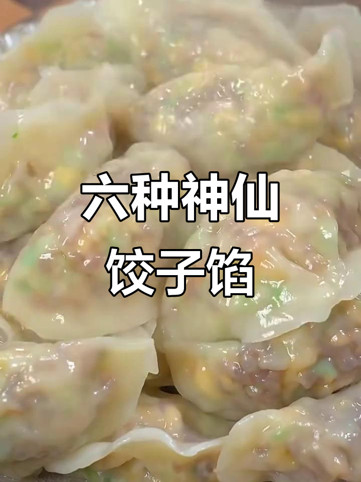 6种超好吃饺子馅做法,最后一种你绝对没试过