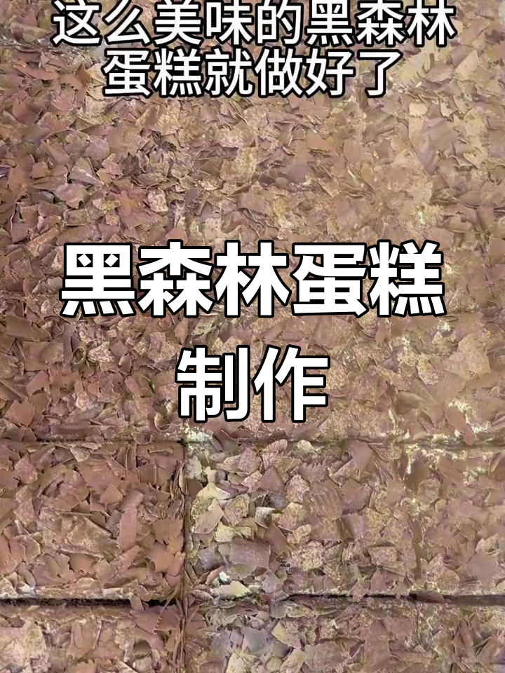 纯手工黑森林蛋糕,巧克力浓郁香甜