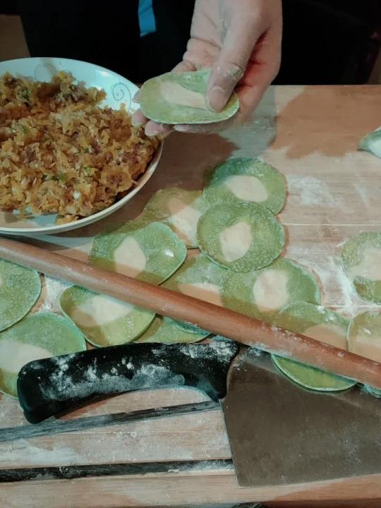 翡翠白玉饺,饺子皮你会么?冬至吃羊肉暖和