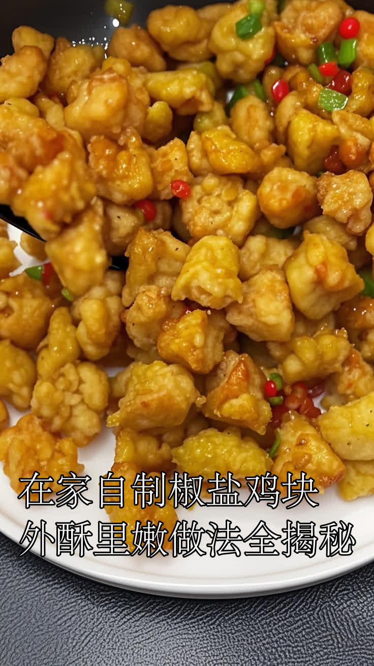在家自制椒盐鸡块外酥里嫩做法全揭秘