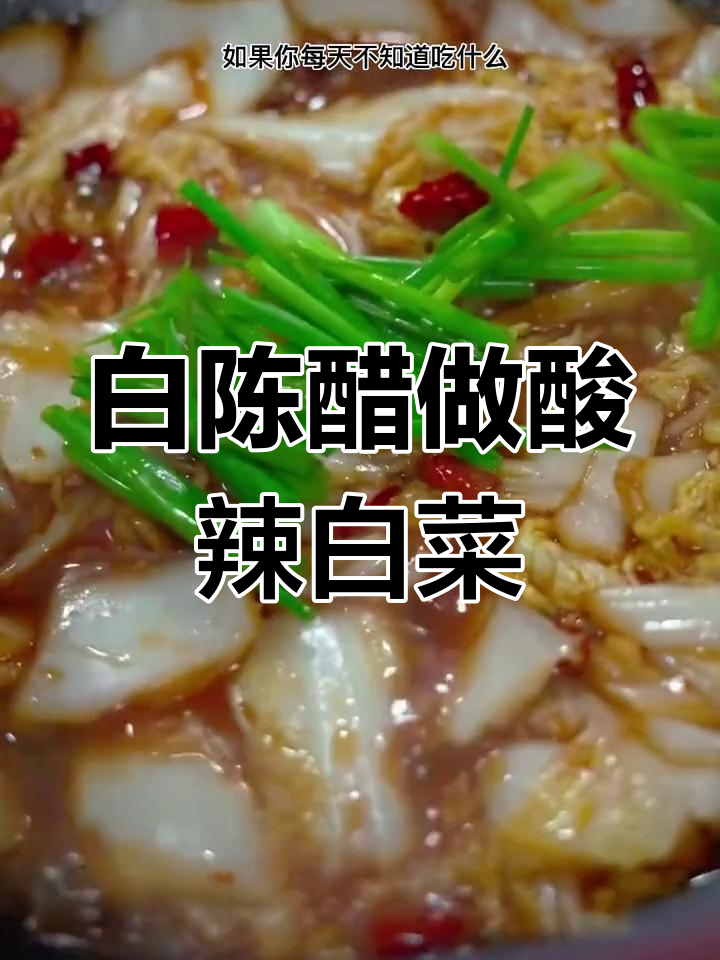 酸辣白菜的醋选白陈皆宜
