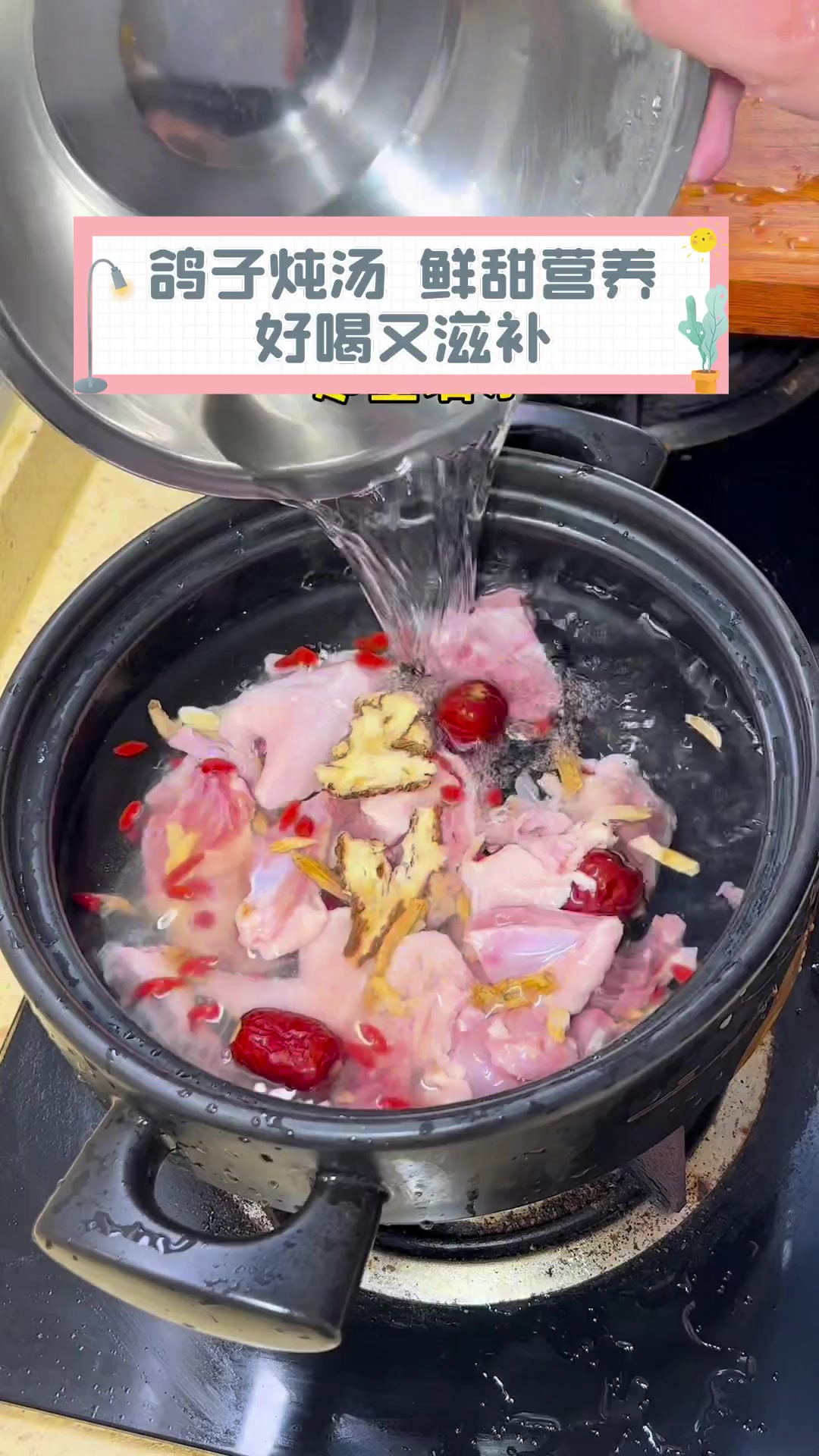 鸽子炖汤,鲜甜营养,好喝又滋补