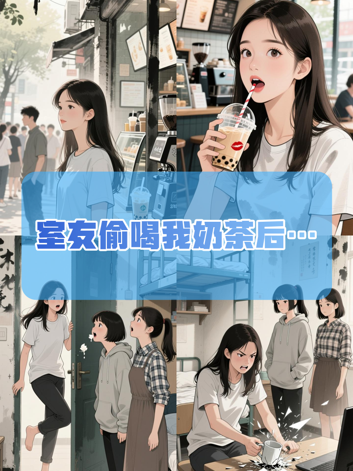 抓包室友偷喝我奶茶，结局却暖哭了所有人