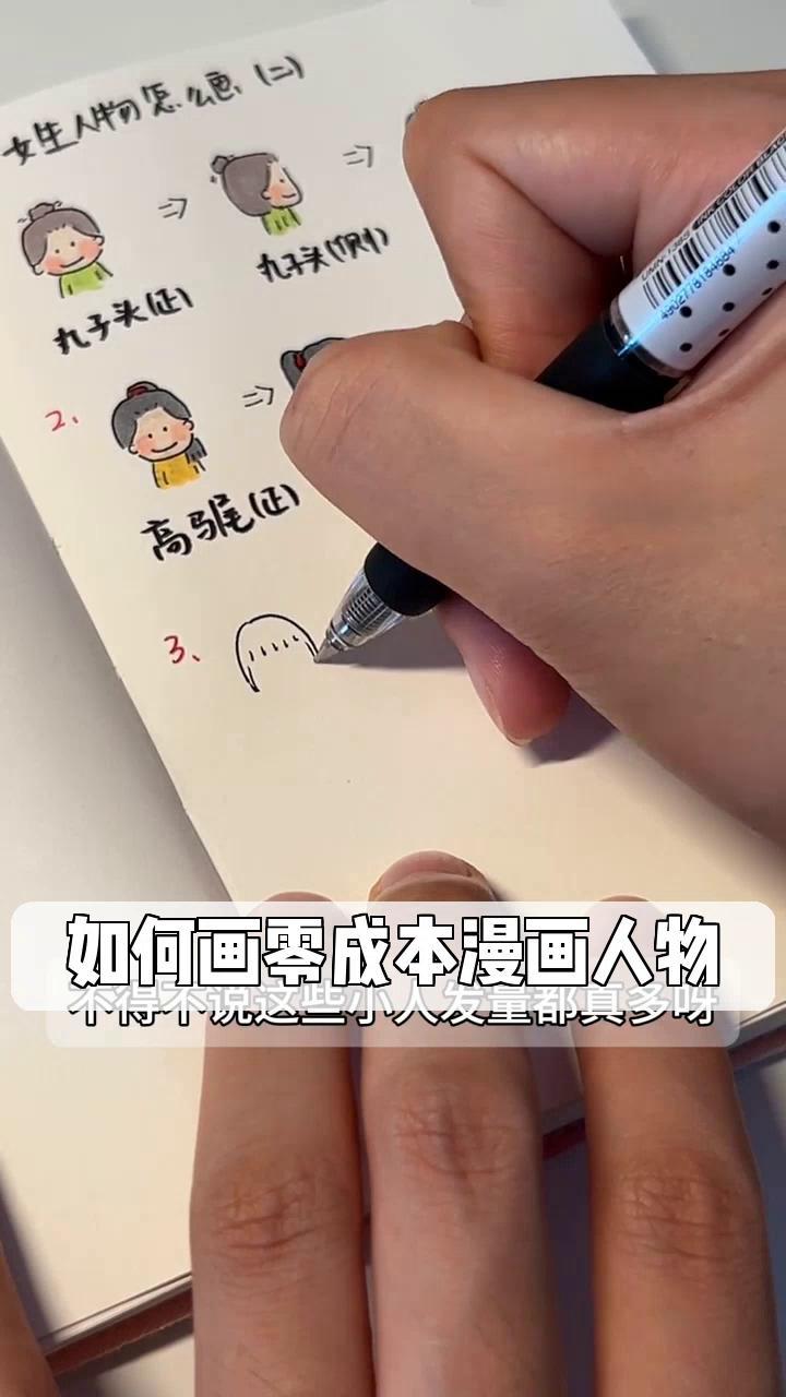 如何画零成本漫画人物