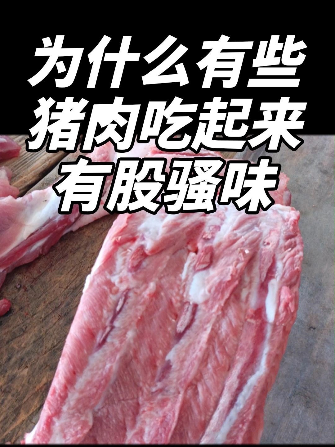 为什么有些猪肉吃起来有股骚味?
