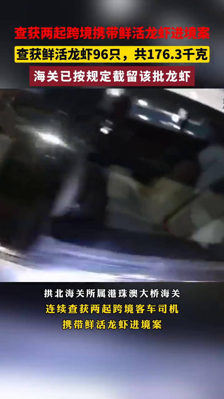 连续两起,查获鲜活龙虾96只!