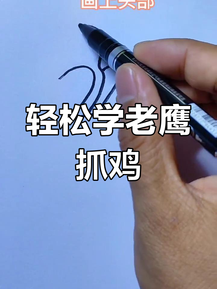 老鹰抓小鸡，简单又有趣的儿童画
