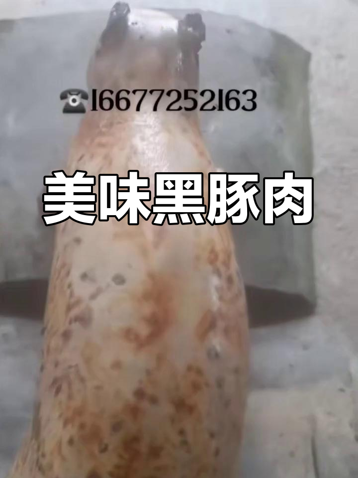黑豚肉:营养滋补,口感鲜美