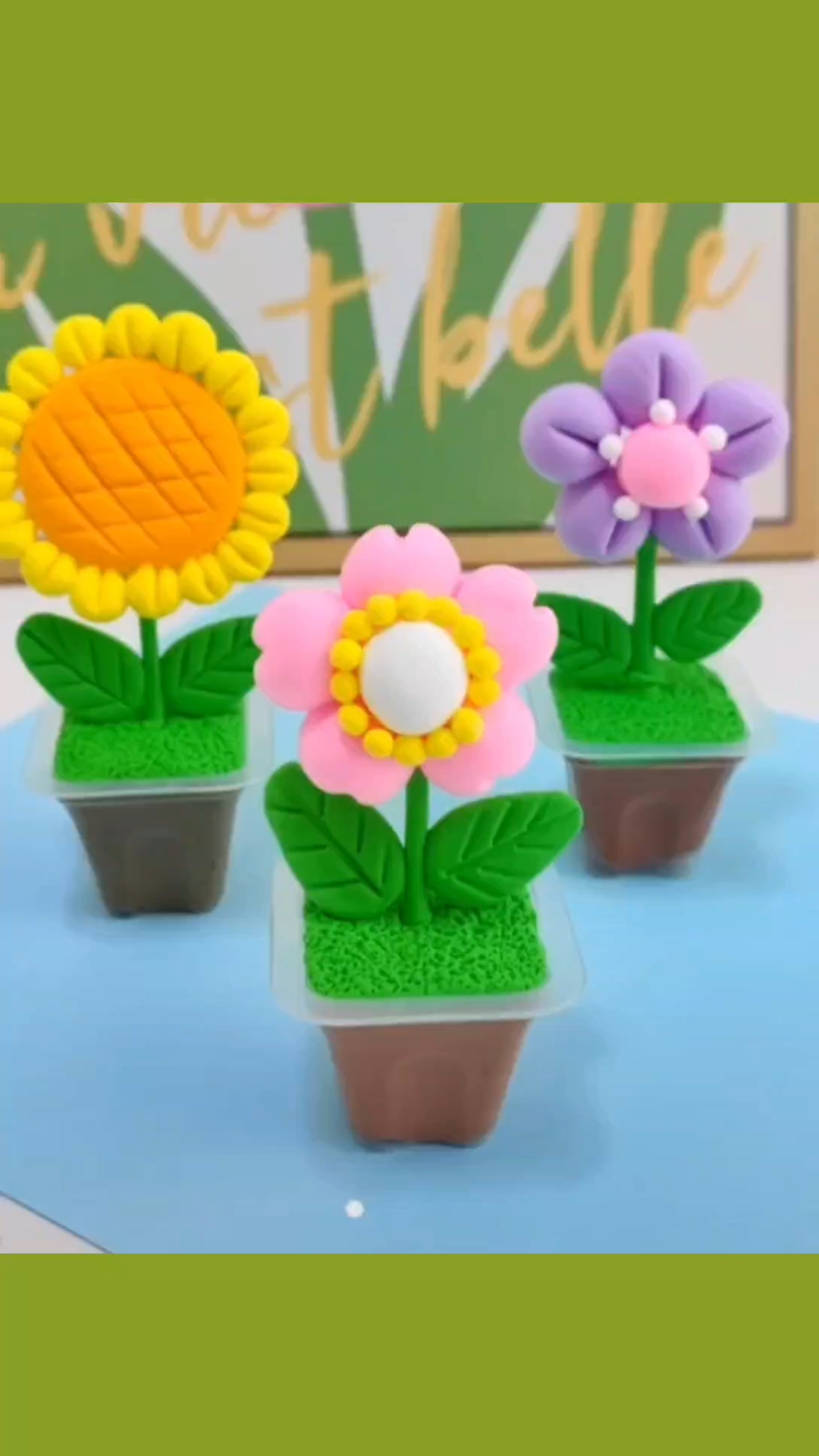 简单又好看的春天橡皮泥手工花朵