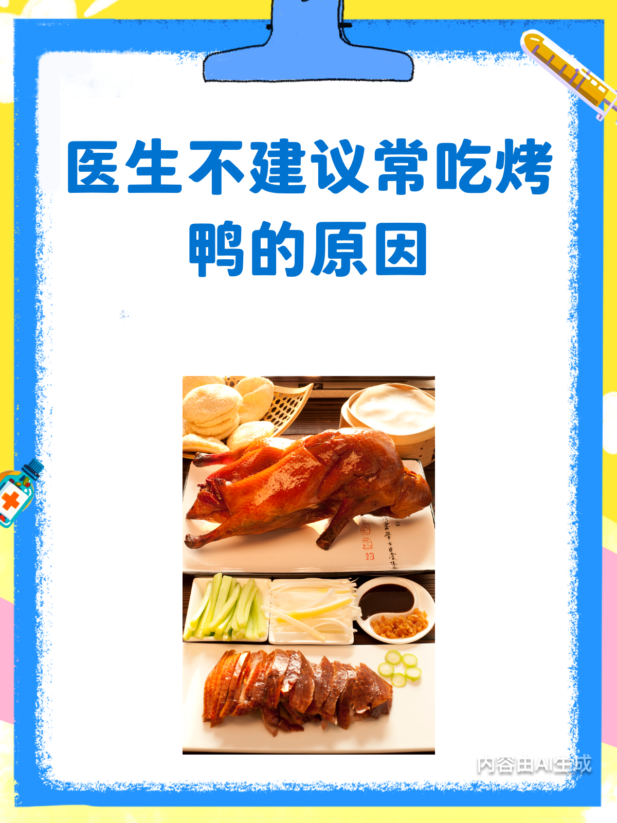 医生为什么不建议经常吃烤鸭?