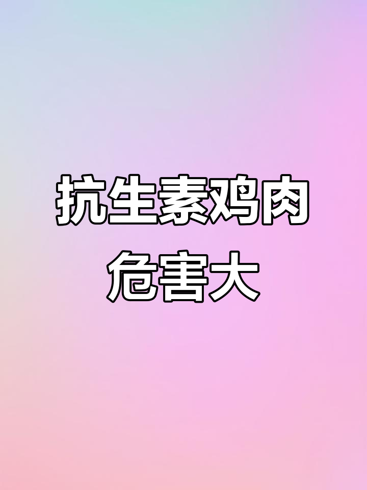 抗生素鸡的隐患:33天快速育成背后的健康风险