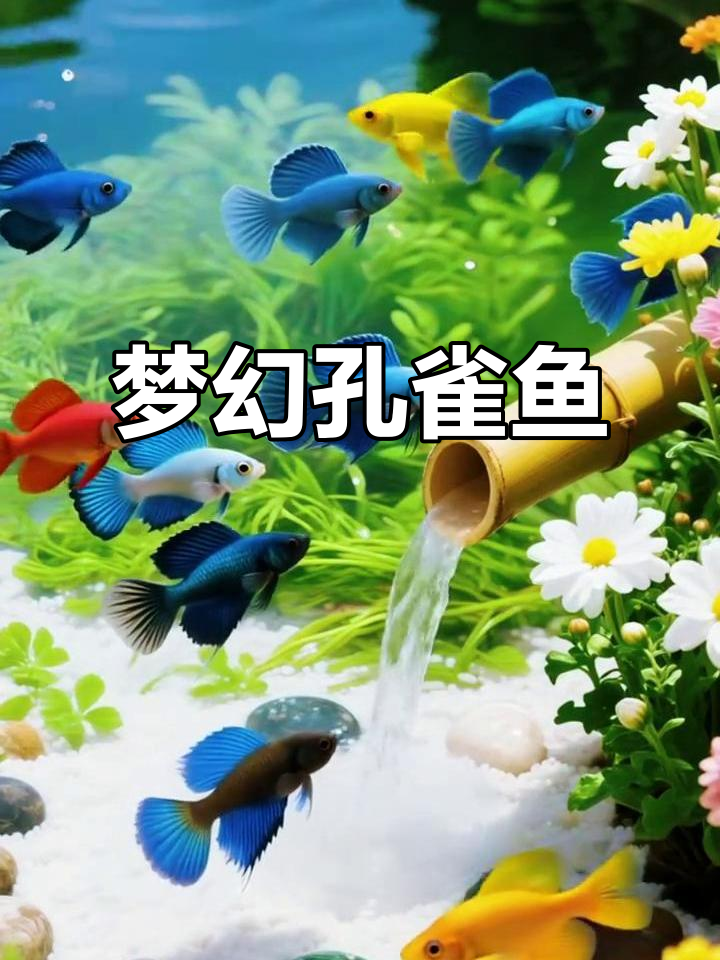 冰蓝孔雀鱼，梦幻般的美，轻松饲养，繁殖力惊人！