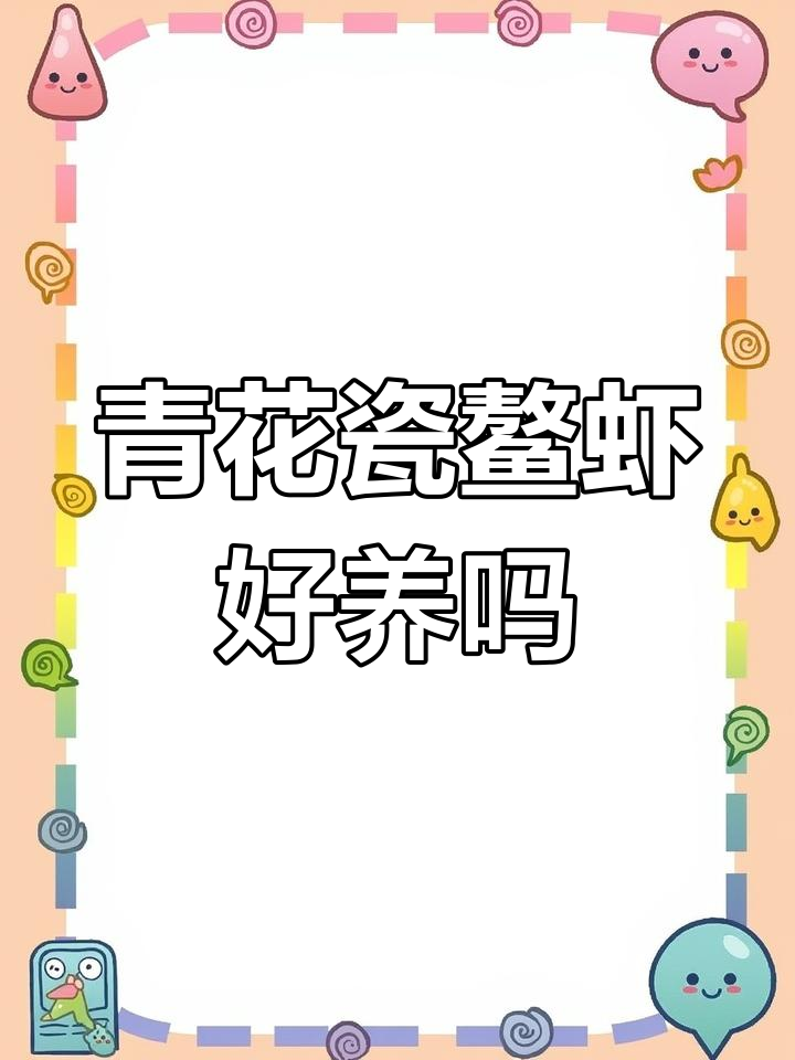 青花瓷鳌虾:观赏性强,饲养难度与三小强相当