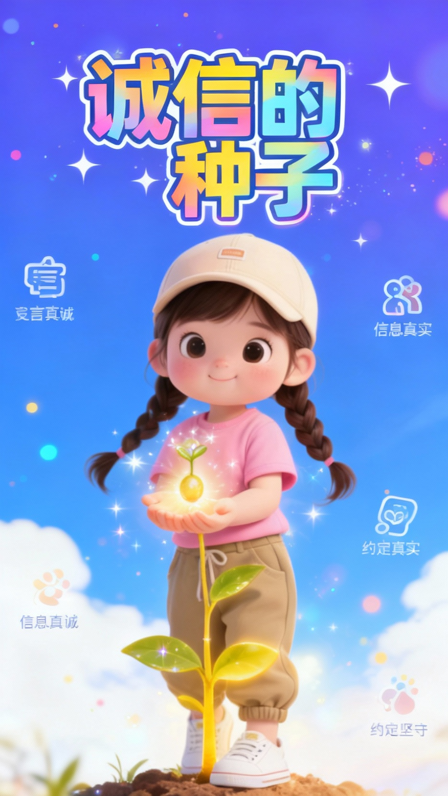 诚信之光,伴我快乐成长