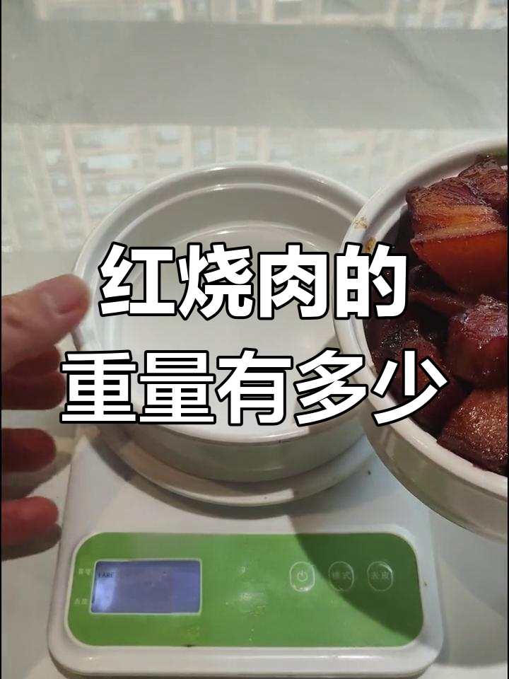 一份红烧肉到底有多重?线下真实称量揭秘