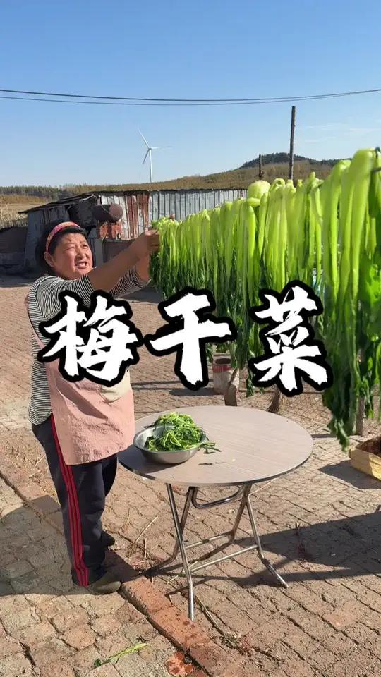 看看我妈用小白菜做的梅干菜多复杂