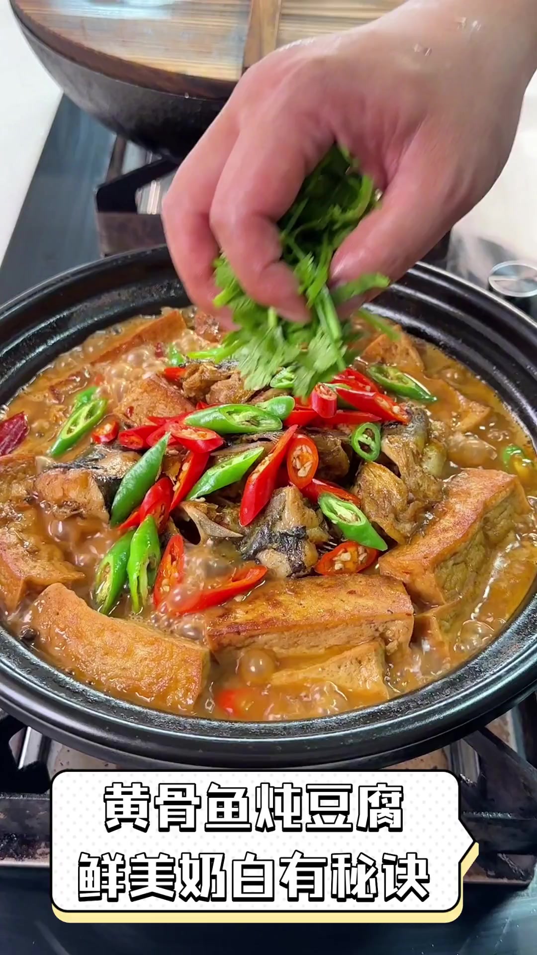 黄骨鱼炖豆腐,鲜美奶白有秘诀