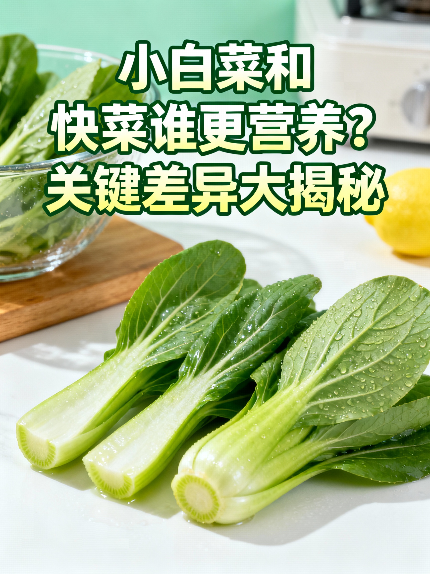 小白菜和快菜谁更营养?关键差异大揭秘