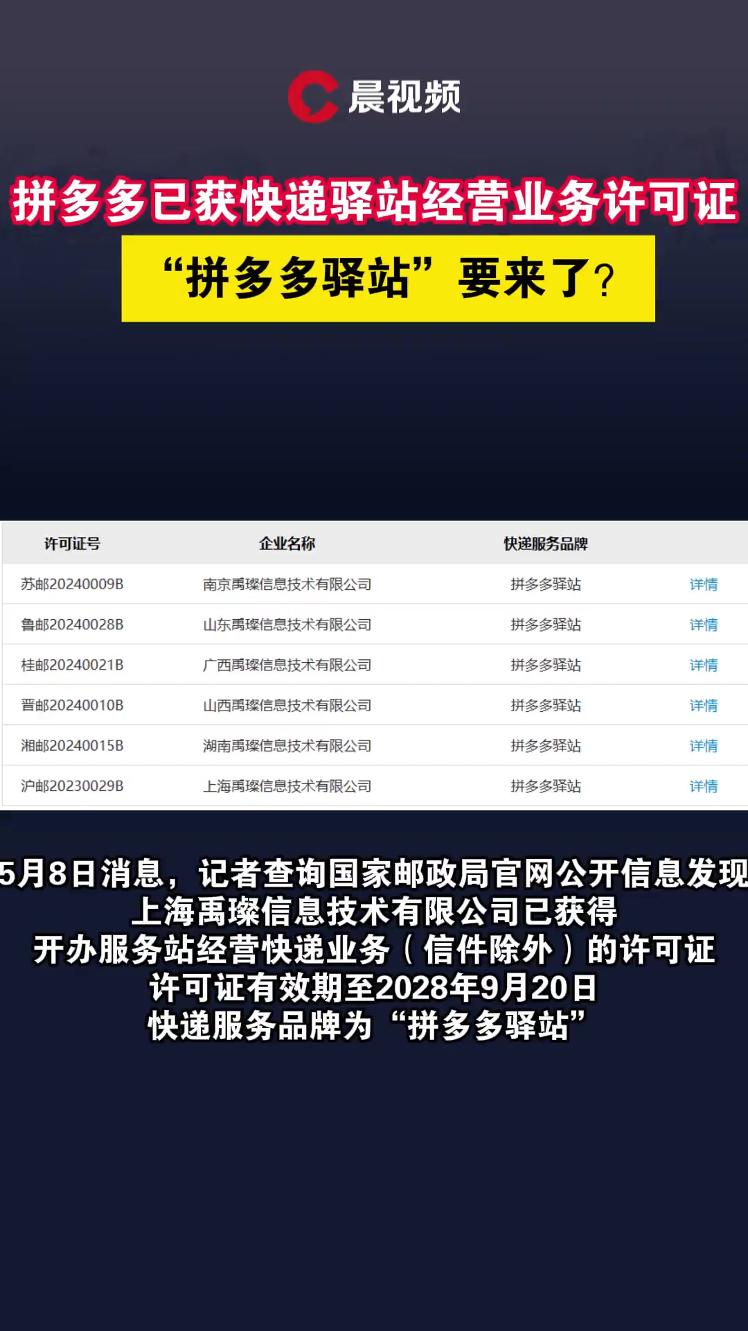 “拼多多驿站”要来了?拼多多已获快递驿站经营业务许可证