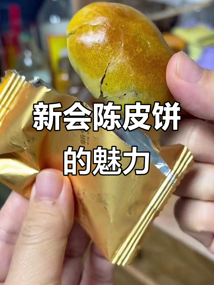 广东新会陈皮饼,传统老式糕点味道超赞!
