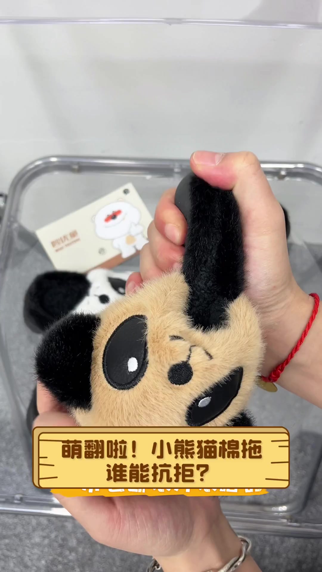 萌翻啦!小熊猫棉拖,谁能抗拒?