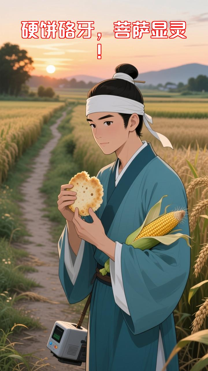 秀才给老婆婆送硬饼硌掉牙,转身竟发现是观音菩萨显灵点化