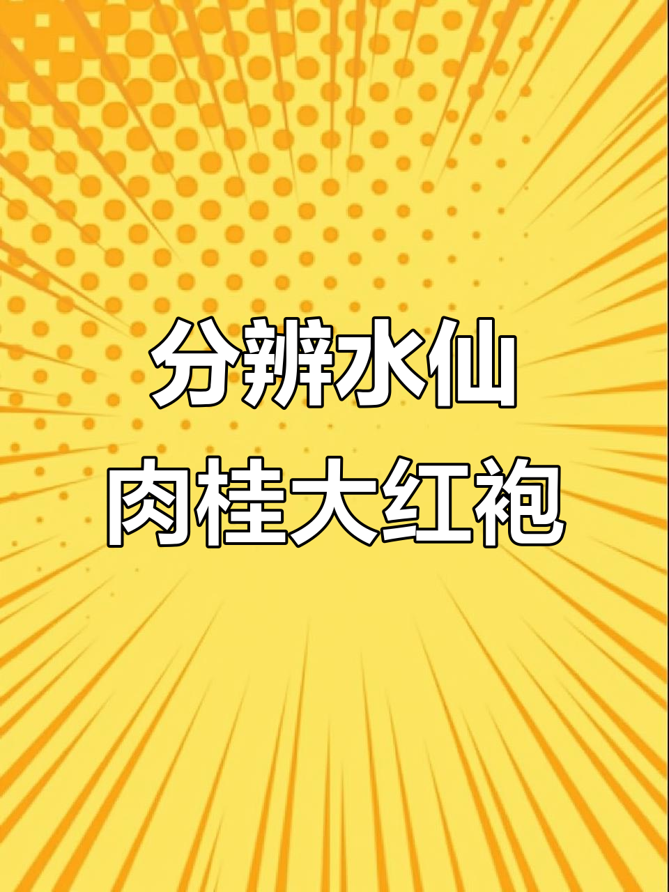 水仙、肉桂与大红袍的区别,教你如何辨别真假